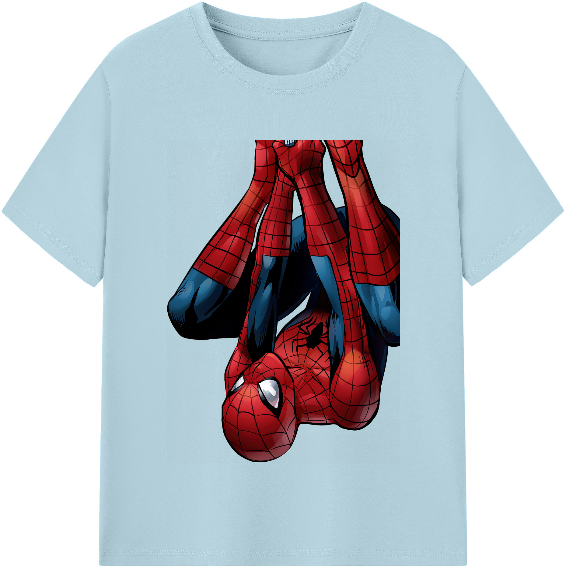 （画像用） Spider Man スパイダーマン 綿100％半袖Tシャツ（フロントプリント）